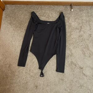 Black Long Sleeve Bodysuit